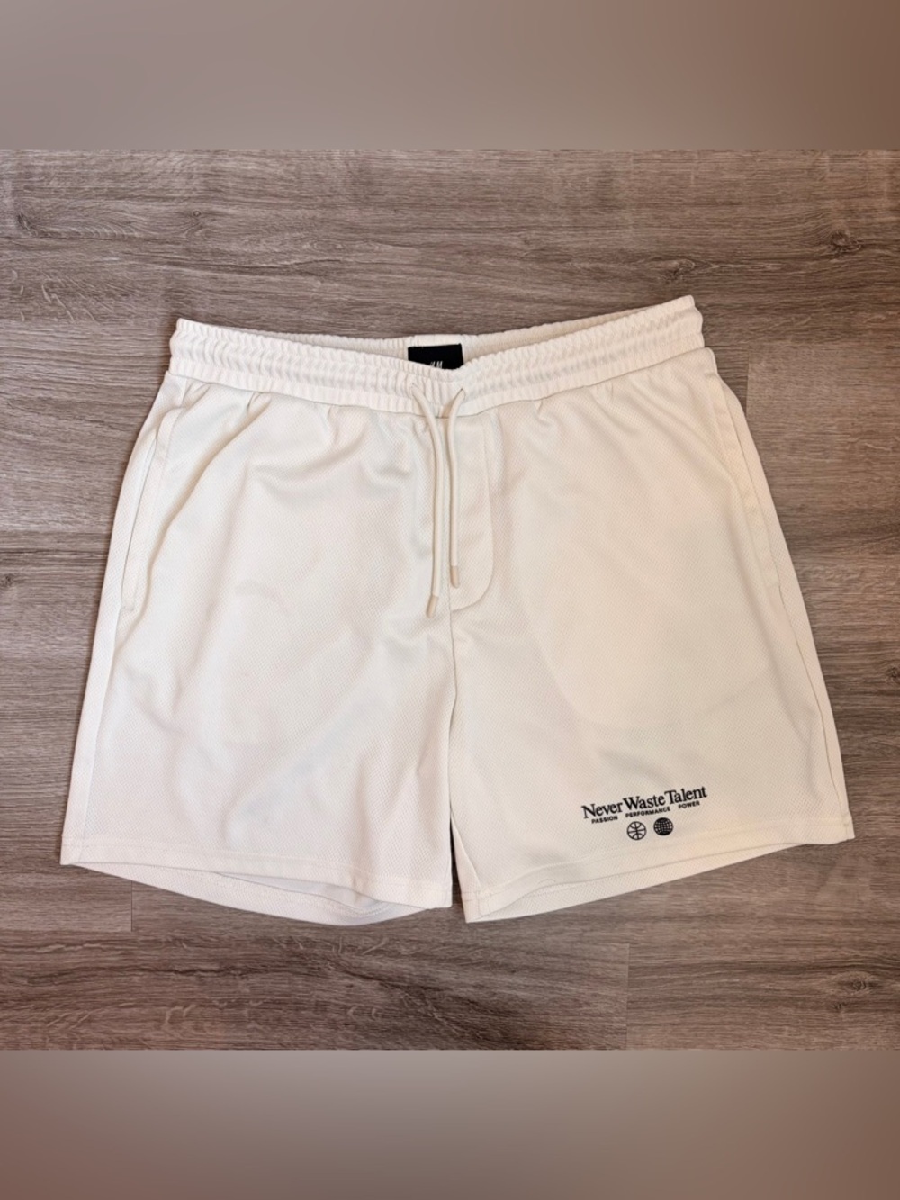 H&M Never Waste Talent gym shorts